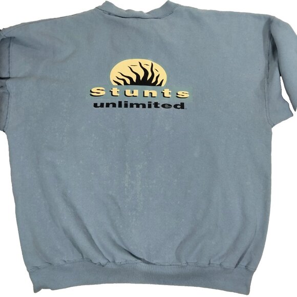 Vtg 80s 90s STUNTS UNLIMITED Elite Hollywood Stunt Man Shirt M Film Movie Action - Picture 4 of 12
